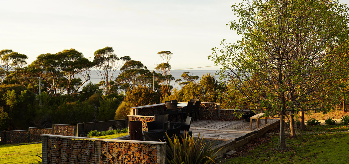 Dragonfly Lodge outdoor seating area